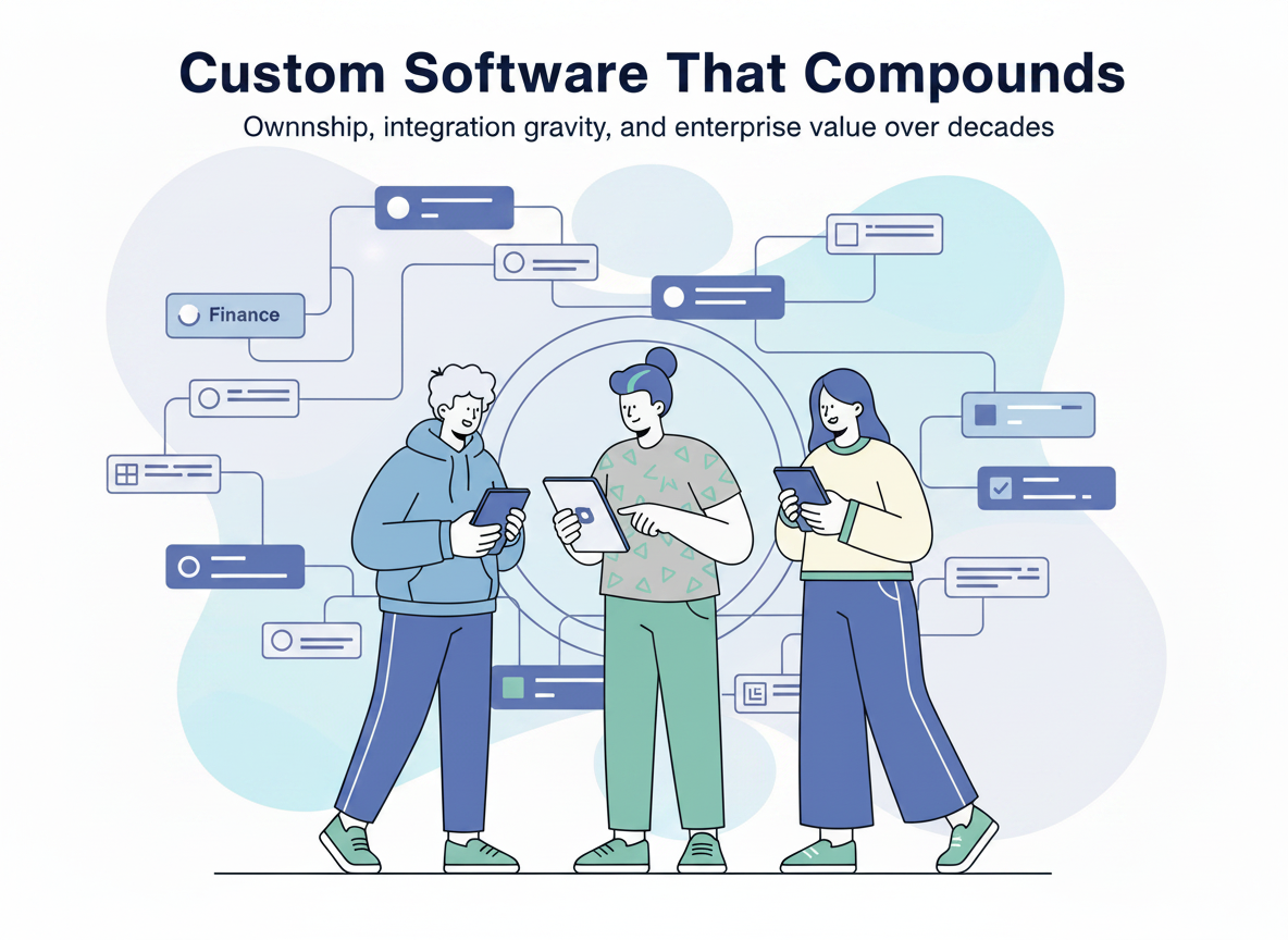 Tooling solves tasks. Infrastructure shapes the enterprise.