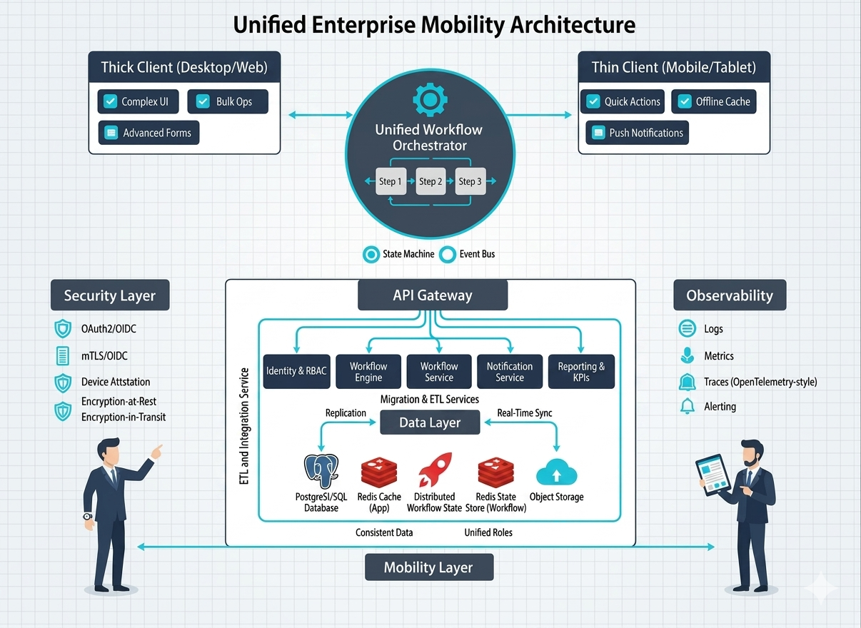 The architecture mindset: one workflow, multiple interfaces