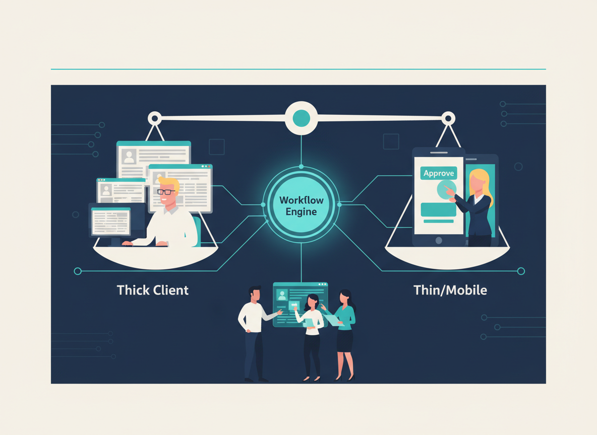 The advantage: a balanced thin + thick client ecosystem